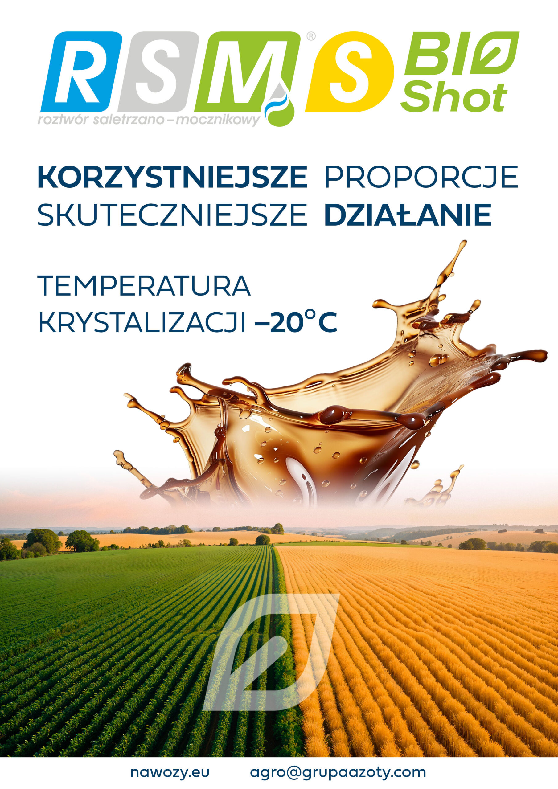Reklama RSMS BioShot agrochemik pultusk nawozy usługi agro rolnictwo